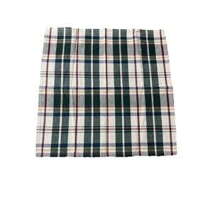 PARK Imports & Design Napkins Jewel Tone‎ PLAID 100% COTTON 18" X 18" SET OF 6